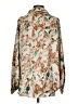 Unbranded 100% Polyester Floral Tan 3/4 Sleeve Blouse Size S - photo 2