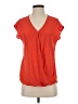 Ro & De 100% Polyester Orange Short Sleeve Blouse Size S - photo 1