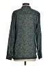 Acevog 100% Polyester Polka Dots Teal Long Sleeve Blouse Size S - photo 2