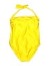 Assorted Brands Solid Yellow One Piece Swimsuit Size XL - photo 2