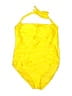 Assorted Brands Solid Yellow One Piece Swimsuit Size XL - photo 1