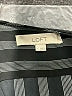 Ann Taylor LOFT 100% Polyester Stripes Black Long Sleeve Blouse Size S - photo 7
