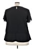 ING 100% Polyester Black Short Sleeve Blouse Size 2X - photo 2