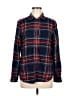 American Eagle Outfitters Plaid Blue Long Sleeve Button-Down Shirt Size M - photo 1