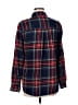 American Eagle Outfitters Plaid Blue Long Sleeve Button-Down Shirt Size M - photo 2