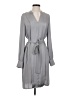 BCBGMAXAZRIA 100% Polyester Solid Gray Casual Dress Size S - photo 1