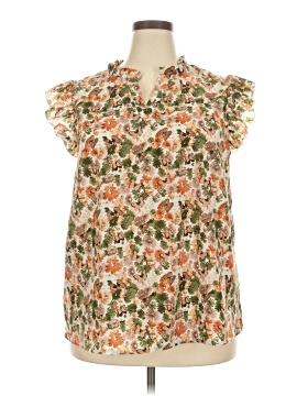 Shein Curve Short Sleeve Blouse