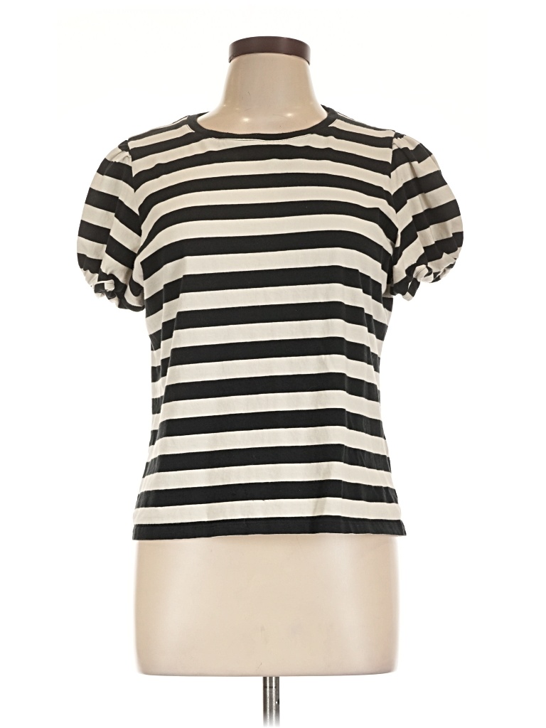 Pre-owned Jcrew Short Sleeve Turtleneck In White