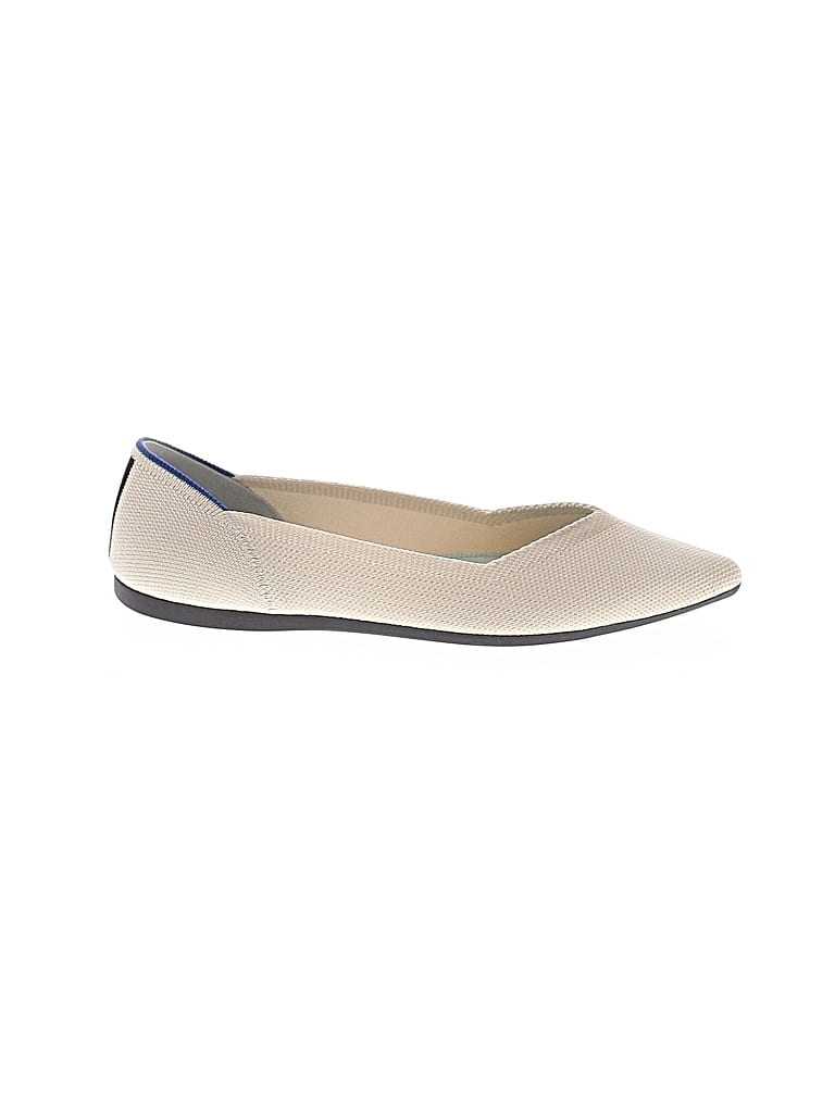 Pre-owned Rothys Flats In White