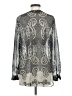 Rose + Olive Silver Long Sleeve Blouse Size S - photo 2