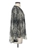 Rose + Olive Silver Long Sleeve Blouse Size S - photo 4