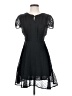 159 MA 100% Polyester Polka Dots Black Cocktail Dress Size S - photo 1