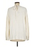 Ann Taylor 100% Polyester Ivory Long Sleeve Blouse Size L - photo 2