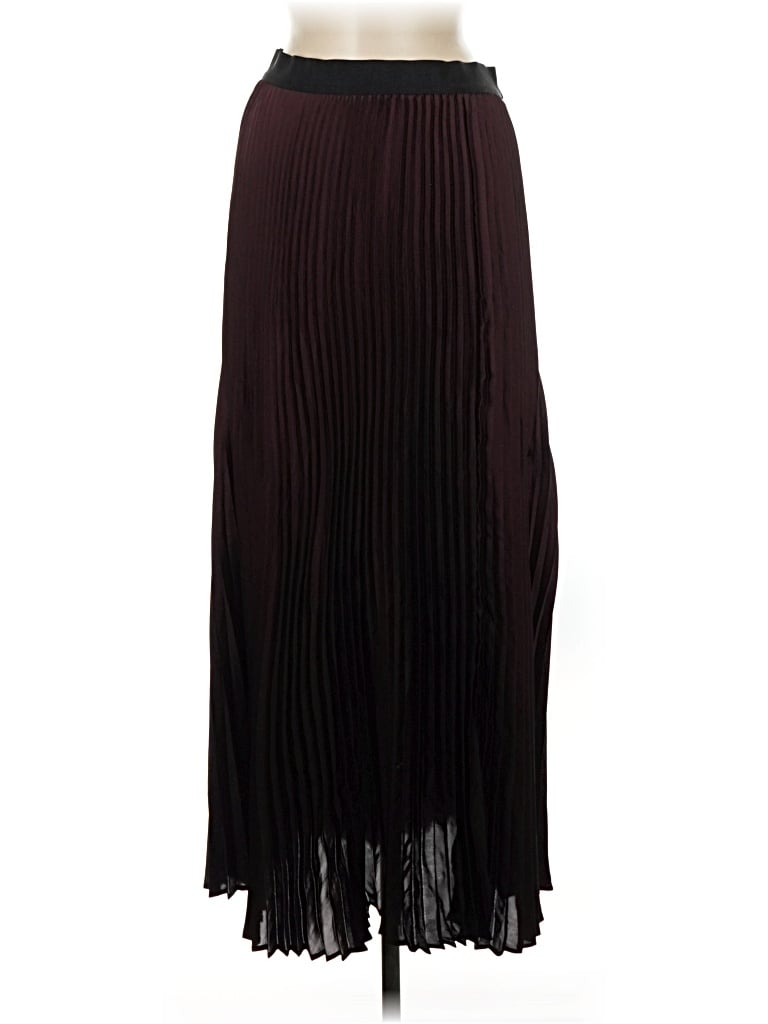 Pre-owned Leith Formal Skirt In Burgundy