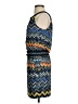 BCBGMAXAZRIA Chevron-herringbone Blue Casual Dress Size XS - photo 5