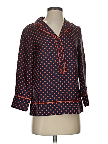 J.Crew Collection 3/4 Sleeve Silk Top (view 1)