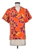 Magaschoni 100% Polyester Orange Short Sleeve Blouse Size S - photo 1