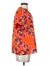 Magaschoni 100% Polyester Orange Short Sleeve Blouse Size S - photo 4
