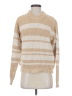 Veda 100% Cotton Stripes Tan Pullover Sweater Size S - photo 1