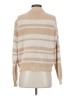 Veda 100% Cotton Stripes Tan Pullover Sweater Size S - photo 2