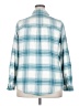 Caslon 100% Rayon Plaid Blue Long Sleeve Button-Down Shirt Size XXL - photo 2