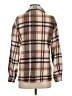 BTFBM 100% Polyester Plaid Brown Jacket Size S - photo 2
