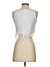 Want and Need 100% Polyester Solid White Silver Sleeveless Blouse Size S - photo 2