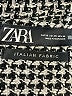 Zara Houndstooth Gray Jacket Size XS - photo 6