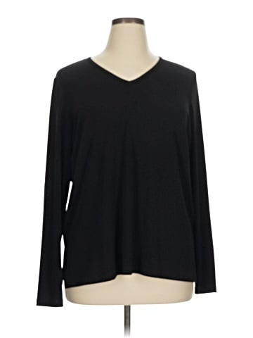 Susan Graver Long Sleeve T-Shirt (view 1)