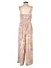 Express Floral Pink Jumpsuit Size XS - photo 2