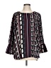 Zozo 100% Polyester Burgundy Long Sleeve Blouse Size L - photo 1