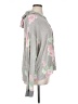 Just Be... Floral Gray Pullover Sweater Size XL - photo 4