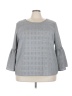 Ashley Stewart Gray 3/4 Sleeve Blouse Size 22 - photo 1