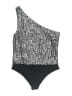 Pink Lily Silver Bodysuit Size M - photo 2