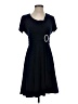 R&M Richards Solid Blue Casual Dress Size 4 (petite) - photo 1