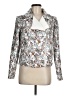 Alberto Makali 100% Polyester Floral Silver Blazer Size M - photo 1
