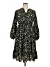 Unbranded 100% Polyester Print Black Casual Dress Size 0X - photo 1