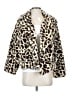 Hyfve 100% Polyester Animal Print Ivory Faux Fur Jacket Size S - photo 1