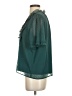 Ann Taylor LOFT 100% Polyester Teal Short Sleeve Blouse Size S - photo 5
