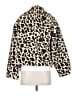 Hyfve 100% Polyester Animal Print Ivory Faux Fur Jacket Size S - photo 2