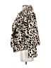 Hyfve 100% Polyester Animal Print Ivory Faux Fur Jacket Size S - photo 5