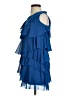 H&M 100% Polyester Blue Cocktail Dress Size 2 - photo 5