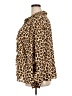 Torrid 100% Polyester Animal Print Brown Long Sleeve Blouse Size 2X Plus (2) - photo 5