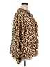 Torrid 100% Polyester Animal Print Brown Long Sleeve Blouse Size 2X Plus (2) - photo 4