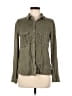 Harper 100% Viscose Green Long Sleeve Button-Down Shirt Size M - photo 1