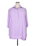 Unbranded 100% Polyester Purple 3/4 Sleeve Blouse Size 2X - photo 1