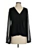 NYDJ 100% Recycled Polyester Black Long Sleeve Blouse Size S - photo 1