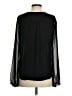 NYDJ 100% Recycled Polyester Black Long Sleeve Blouse Size S - photo 2