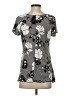 Brittany Black Gray Short Sleeve Top Size P (petite) - photo 2