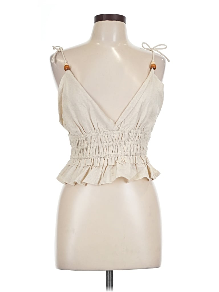 Sim & Sam Sleeveless Blouse In White